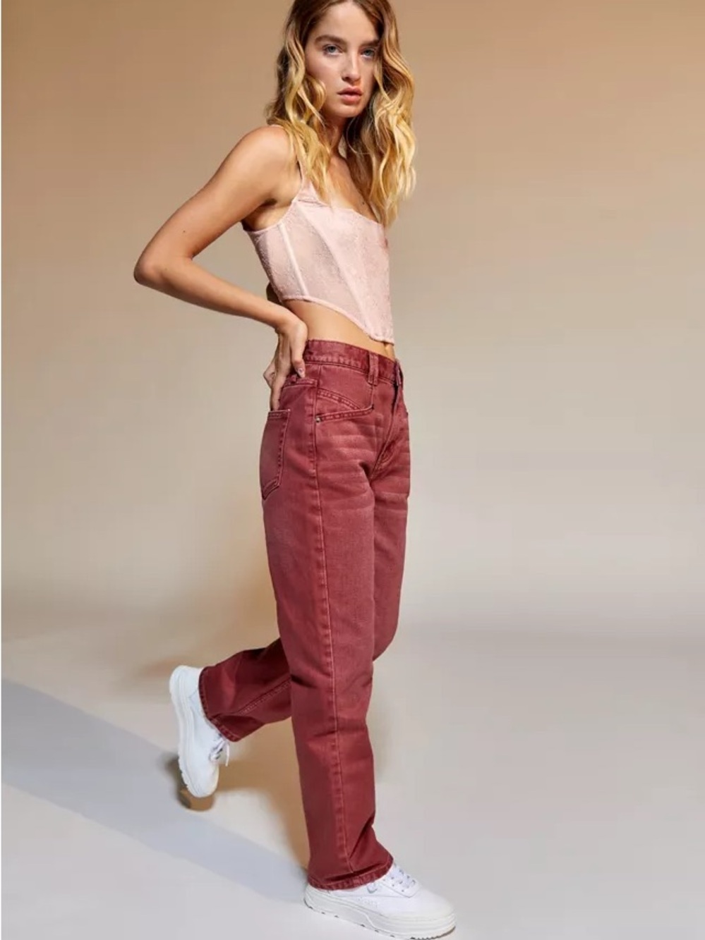 BDG High-Rise Rusty Red Issa Jeans Size 25